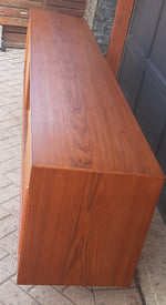 REFINISHED Danish MCM Teak Credenza Sideboard, 90.5