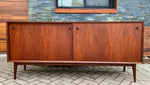 REFINISHED Danish MCM Teak Sideboard Credenza 6 ft, PERFECT 1