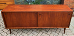 REFINISHED Danish MCM Teak Sideboard Credenza 6 ft, PERFECT 7