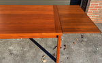 REFINISHED Danish Mid Century Modern Teak Draw Leaf Table 65