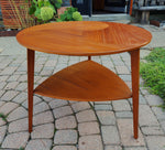 REFINISHED Danish Mid Century Modern Teak Accent Table by H. G. Jensen for Kubus 4