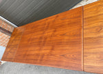 REFINISHED Danish Mid Century Modern Teak Table Draw Leaf, 48