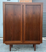 RESTORED Danish Mid Century Modern Rosewood Cabinet, Narrow 1