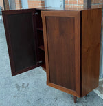 RESTORED Danish Mid Century Modern Rosewood Cabinet, Narrow 8