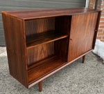 REFINISHED Danish Mid Century Modern Rosewood Cabinet Narrow 48
