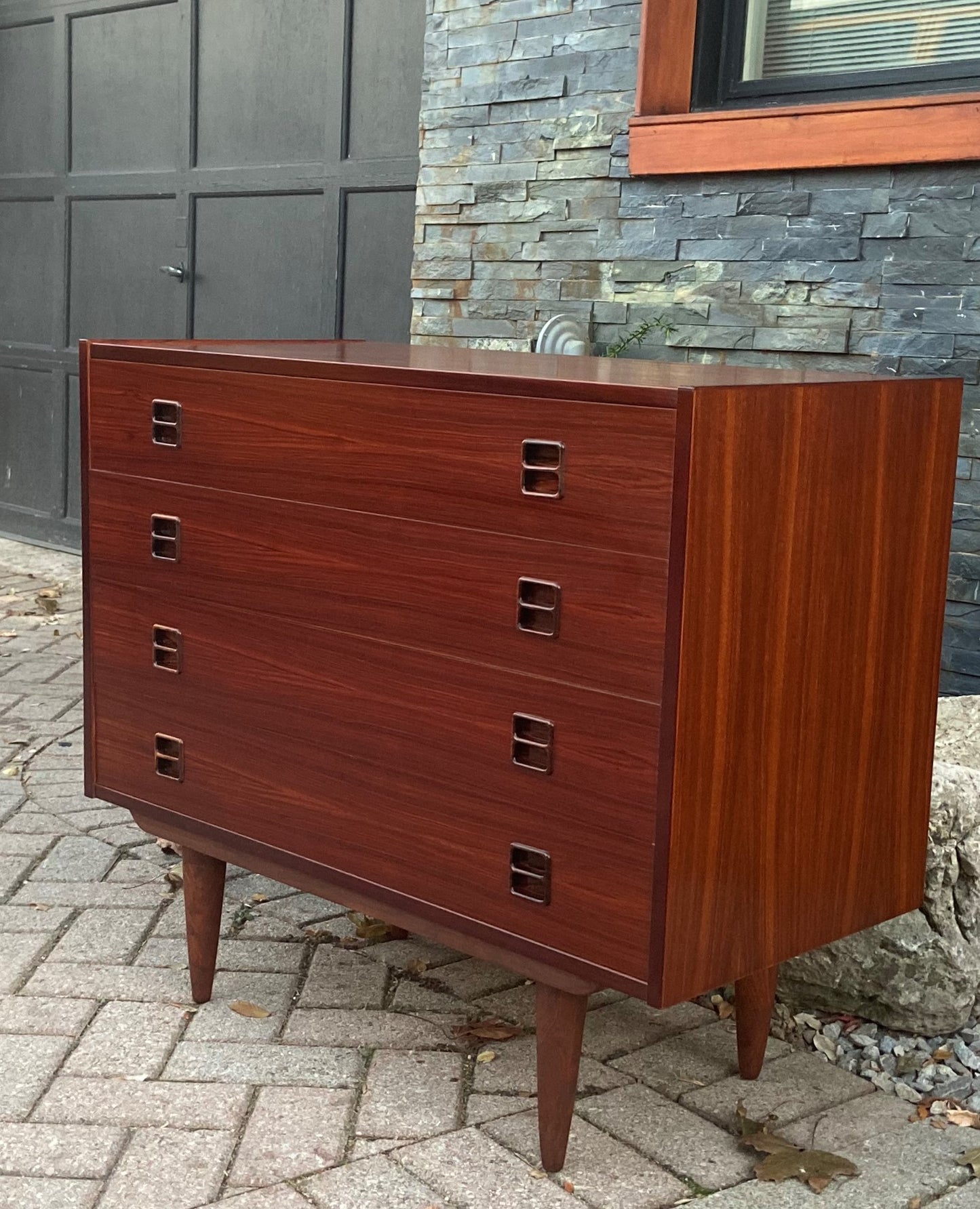 RESTORED Danish MCM Rosewood Dresser & Mirror