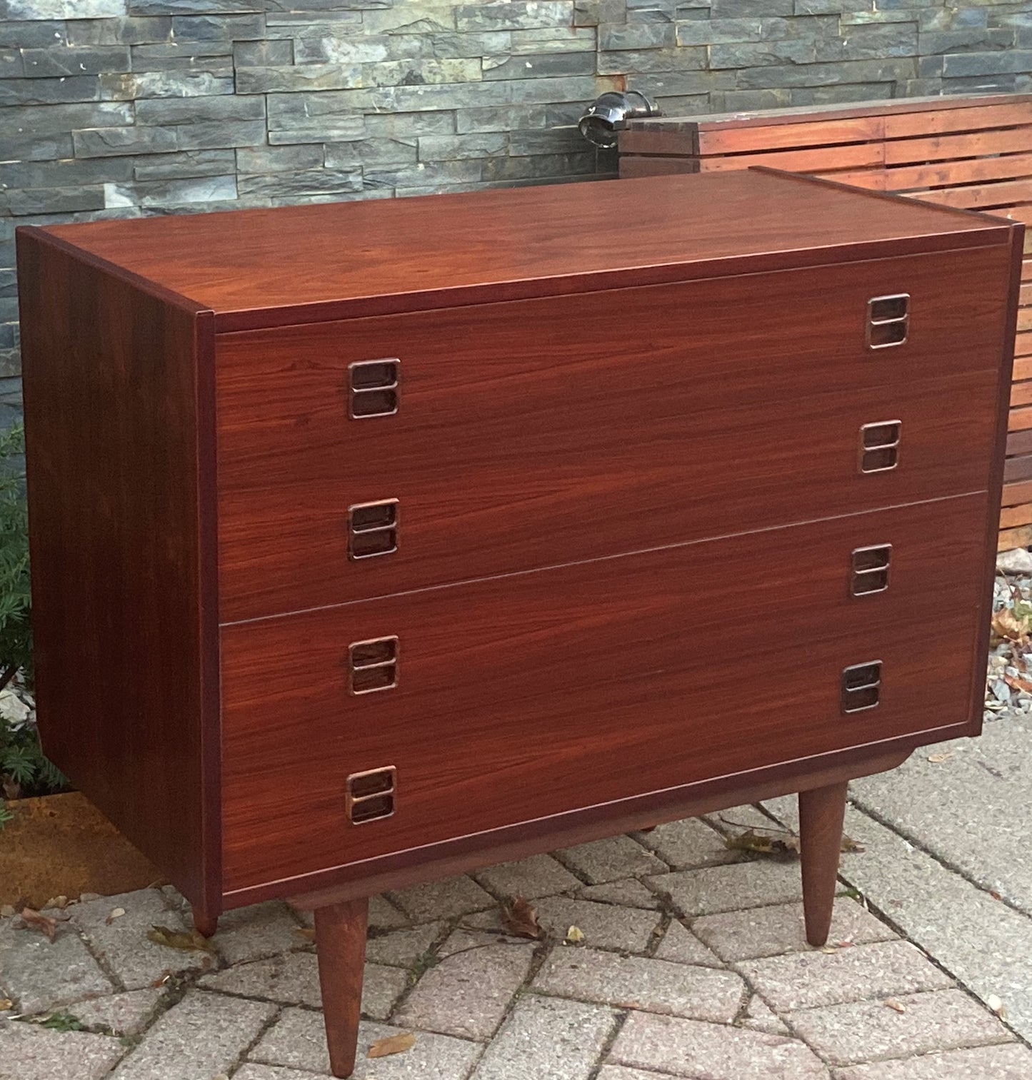 RESTORED Danish MCM Rosewood Dresser & Mirror