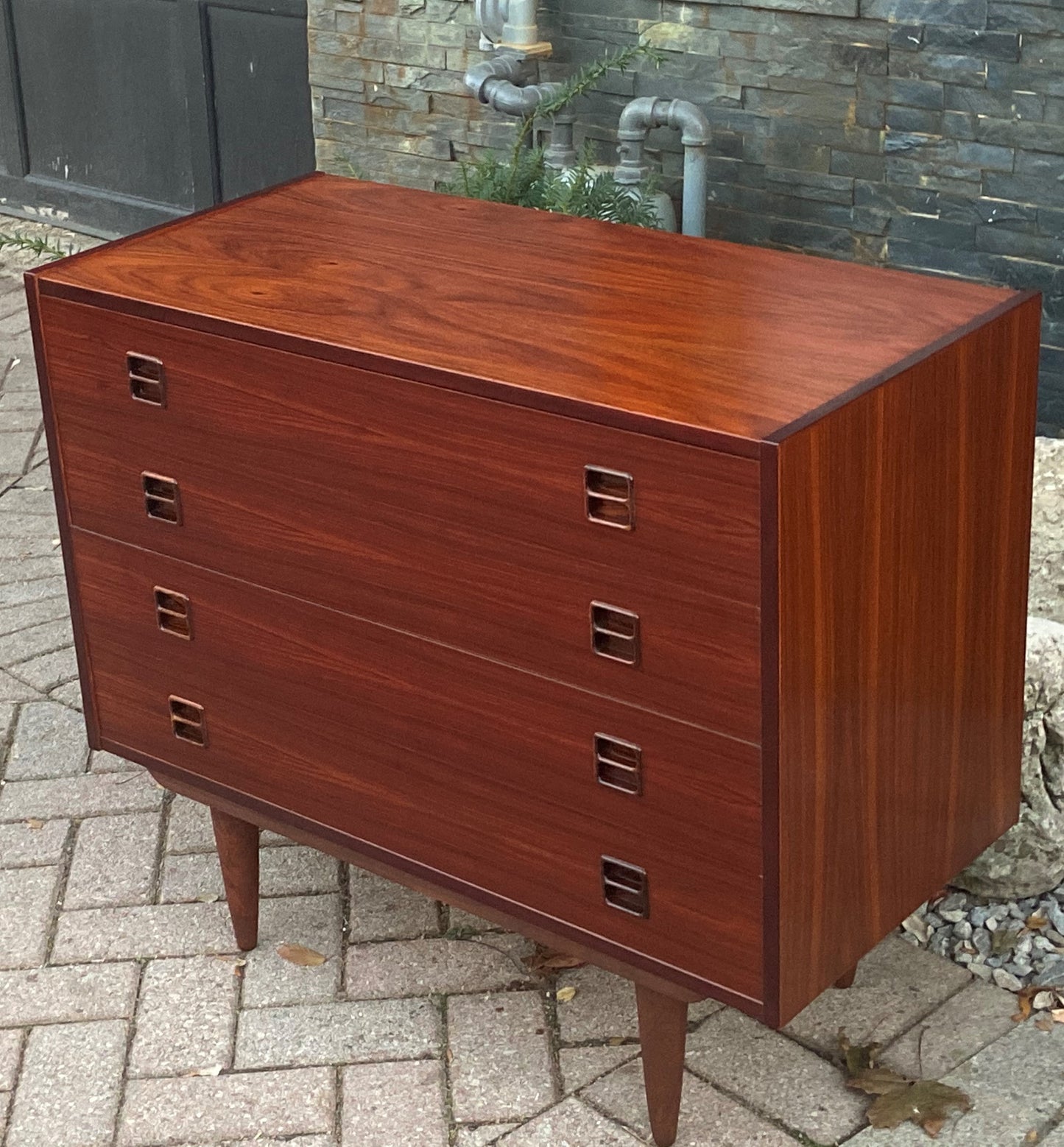 RESTORED Danish MCM Rosewood Dresser & Mirror