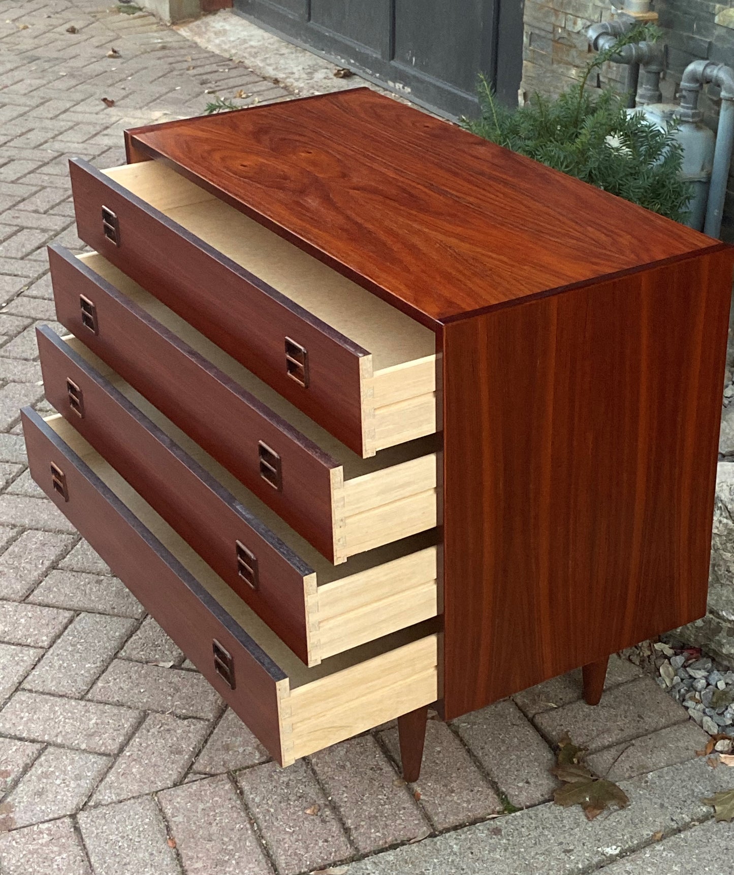 RESTORED Danish MCM Rosewood Dresser & Mirror