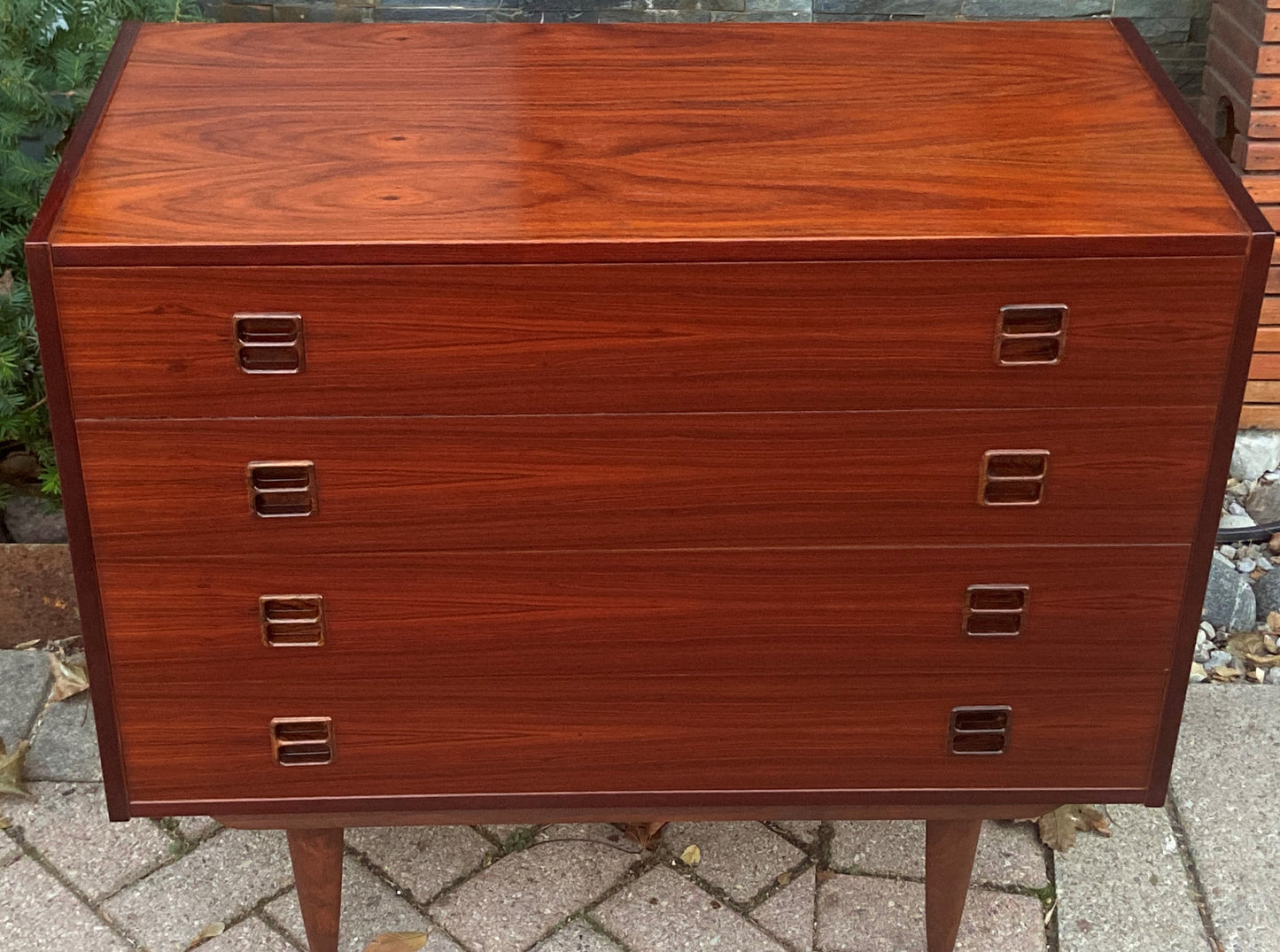 RESTORED Danish MCM Rosewood Dresser & Mirror