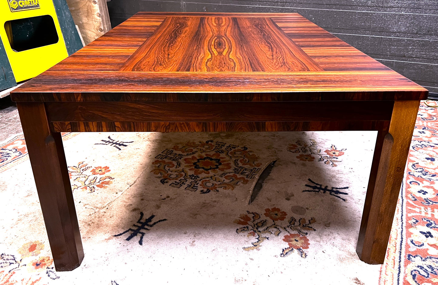 REFINISHED Danish Mid Century Modern Rosewood Coffee Table, Large