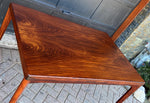 REFINISHED Danish MCM Rosewood Draw Leaf Table by H. Kjaernulf  55.5