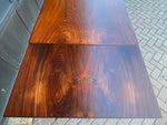 REFINISHED Danish MCM Rosewood Draw Leaf Table by H. Kjaernulf  55.5