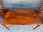 REFINISHED Danish MCM Rosewood Draw Leaf Table by H. Kjaernulf  55.5