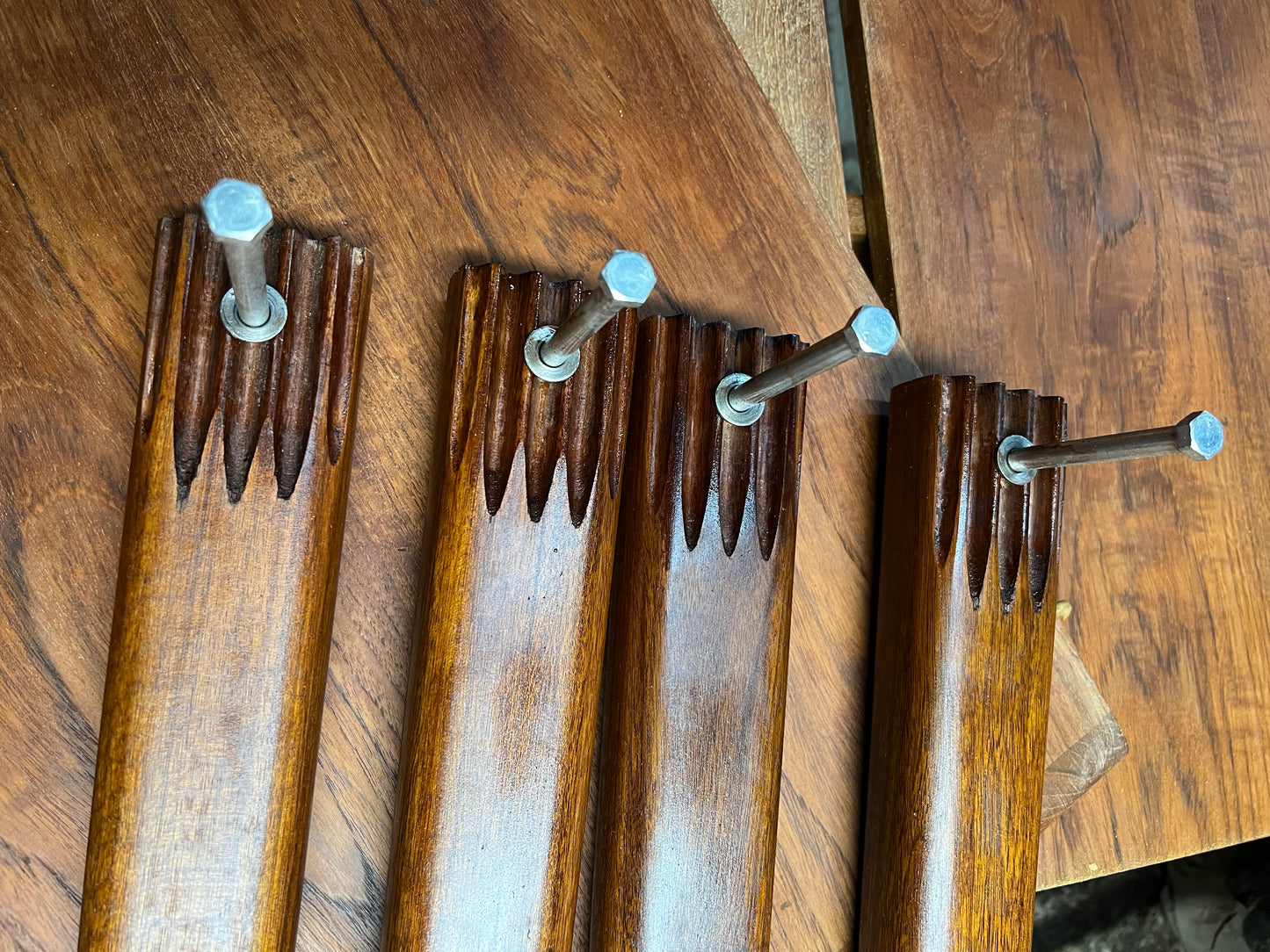 REFINISHED Danish Mid Century Modern Rosewood Table Oval w 2 Leaves 64"- 103.5"