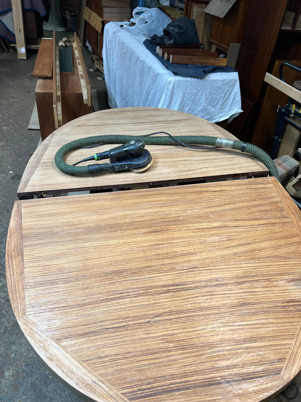 REFINISHED Danish Mid Century Modern Rosewood Table Oval w 2 Leaves 64