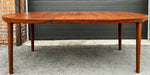 REFINISHED Danish Mid Century Modern Rosewood Table Oval w 2 Leaves 64