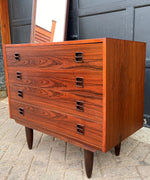 REFINISHED Danish MCM Rosewood Dresser & Mirror, PERFECT 3