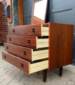 REFINISHED Danish MCM Rosewood Dresser & Mirror, PERFECT 4