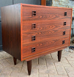 REFINISHED Danish MCM Rosewood Dresser & Mirror, PERFECT 7