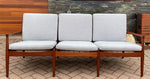 REFINISHED Danish MCM Teak 3-Seater Sofa by Grete Jalk, NEW CUSHIONS IN MAHARAM, Perfect 2