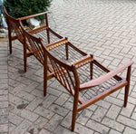 REFINISHED Danish MCM Teak 3-Seater Sofa by Grete Jalk, NEW CUSHIONS IN MAHARAM, Perfect 5