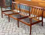 REFINISHED Danish MCM Teak 3-Seater Sofa by Grete Jalk, NEW CUSHIONS IN MAHARAM, Perfect 6
