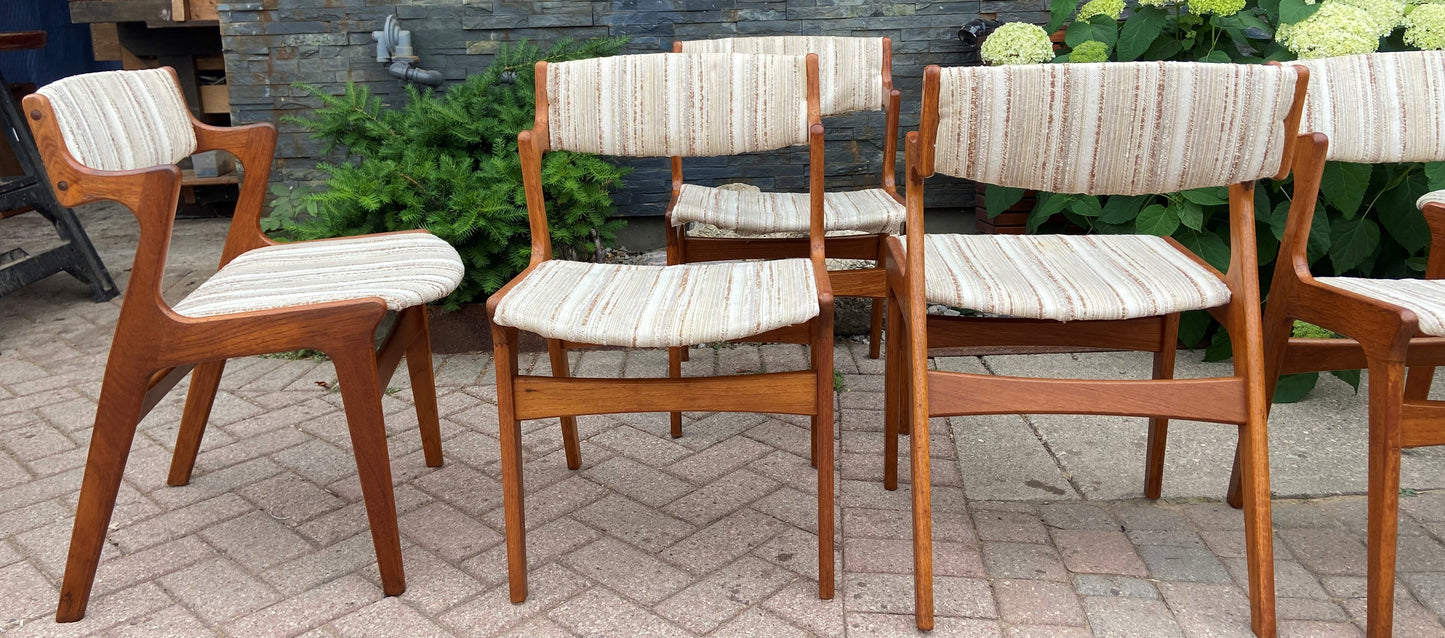 RESTORED 6 Danish Mid Century Modern Teak Armchairs by Dyrlund