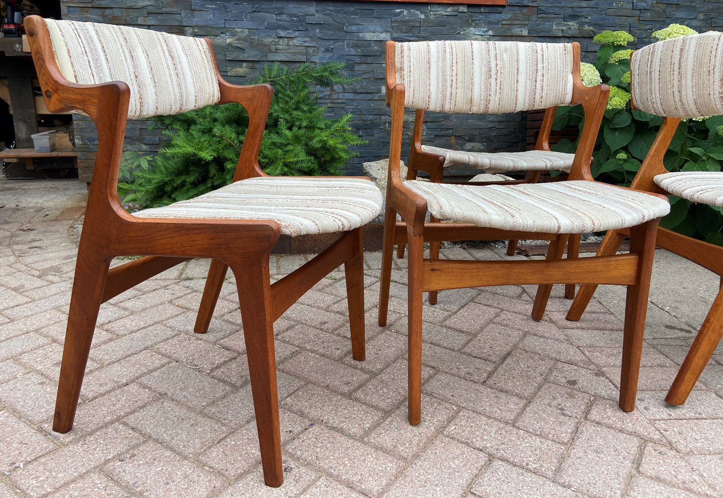 RESTORED 6 Danish Mid Century Modern Teak Armchairs by Dyrlund