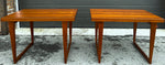2 REFINISHED Danish Mid Century Modern Teak Accent Tables by H.E. Tangevald Hansen 1