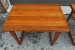 2 REFINISHED Danish Mid Century Modern Teak Accent Tables by H.E. Tangevald Hansen 11