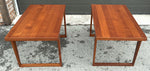 2 REFINISHED Danish Mid Century Modern Teak Accent Tables by H.E. Tangevald Hansen 5