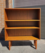 REFINISHED Danish Mid Century Modern Teak Bookcase Small 2