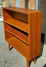 REFINISHED Danish Mid Century Modern Teak Bookcase Small 3