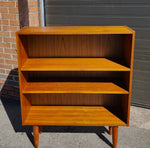 REFINISHED Danish Mid Century Modern Teak Bookcase Small 5