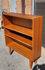 REFINISHED Danish Mid Century Modern Teak Bookcase Small 6