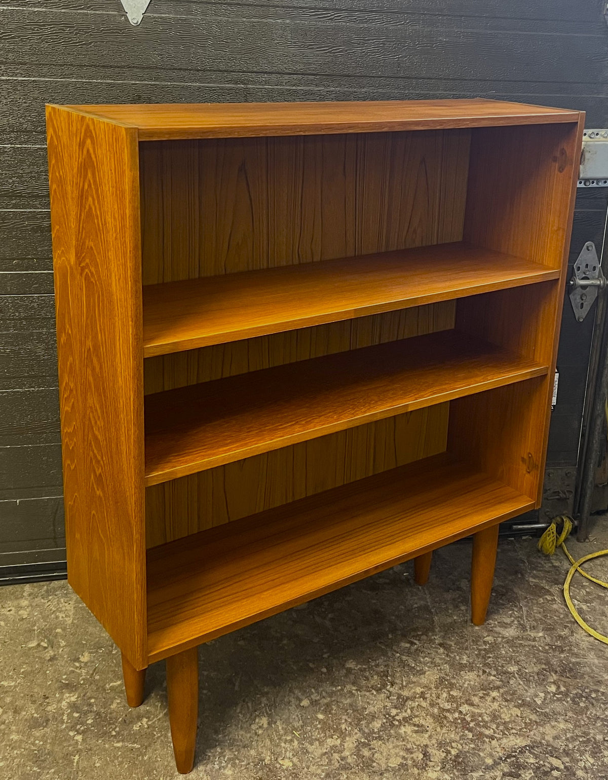 REFINISHED Danish Mid Century Modern Teak Bookcase Small