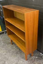 REFINISHED Danish Mid Century Modern Teak Bookcase Small 8