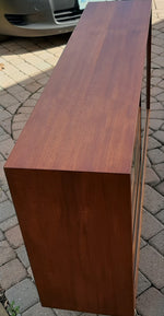 REFINISHED Danish MCM Teak Display Bookcase 48
