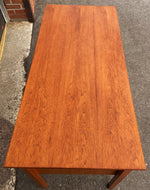 REFINISHED Danish Mid Century Modern Teak Desk Free Standing 7