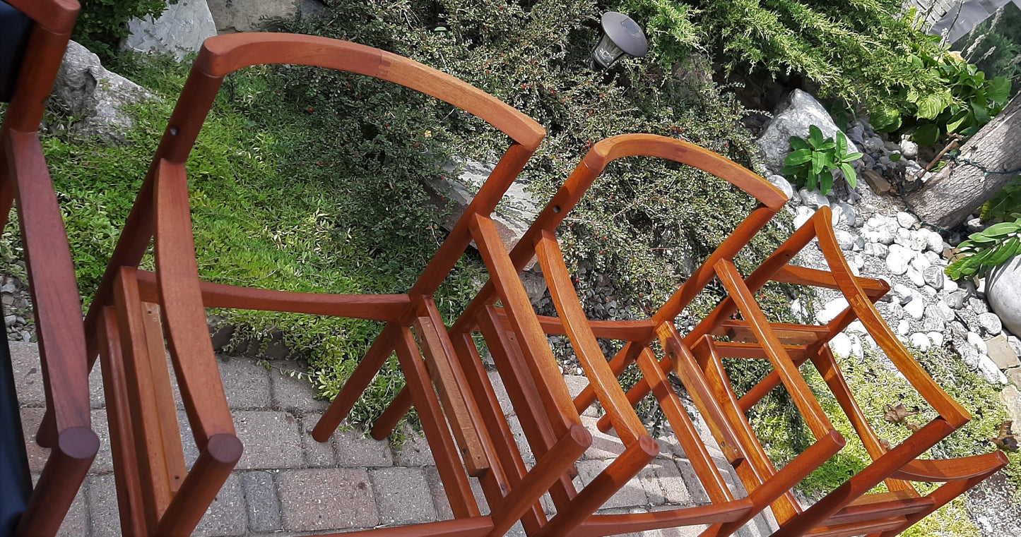 4 Danish MCM Teak Arm Chairs REFINISHED