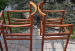 4 Danish MCM Teak Arm Chairs REFINISHED 9