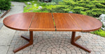 REFINISHED Danish Mid Century Modern Teak Dining Table w 2 Leaves by Dyrlund 50.5