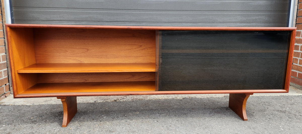 REFINISHED Danish Mid Century Modern Teak Console by Axel Christensen for ACO Møbler 71