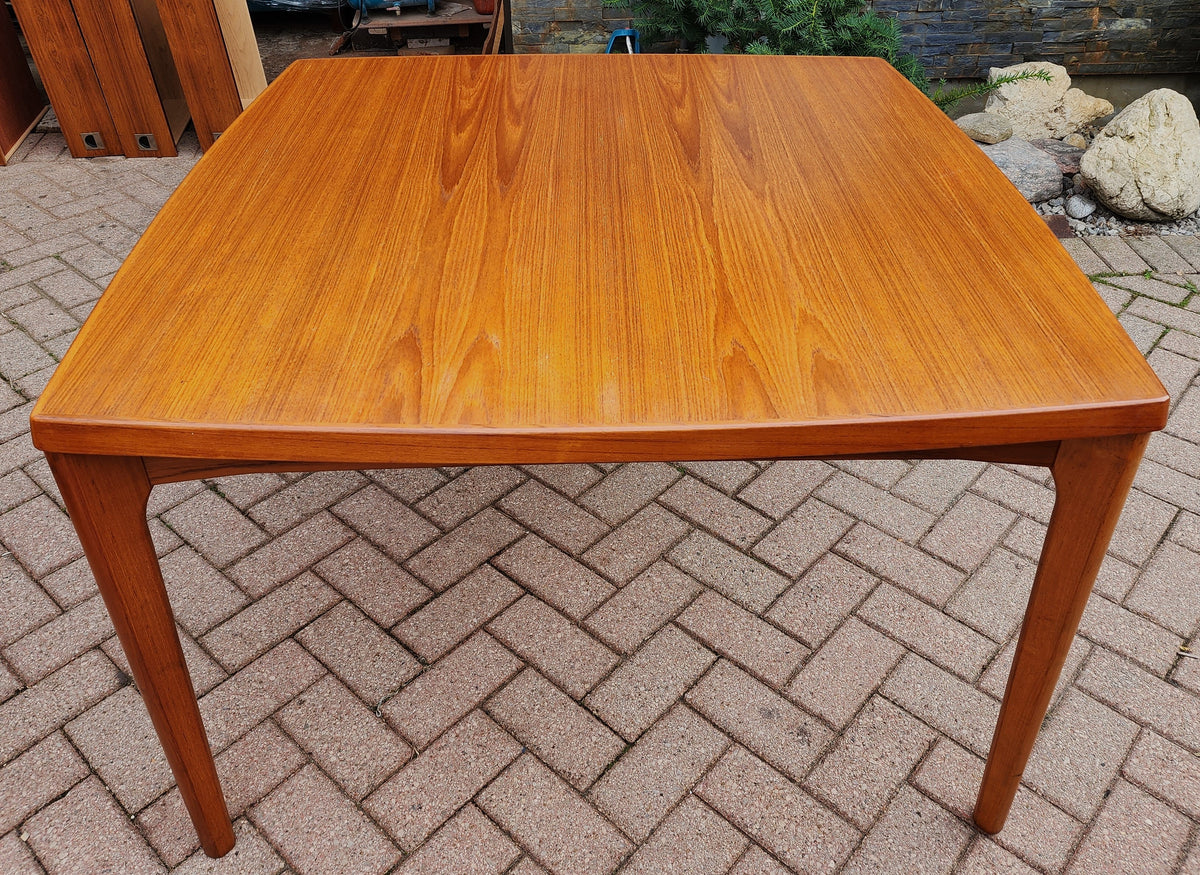 Danish Mid Century Modern Teak Table & 4 Teak Chairs by Erik Buch