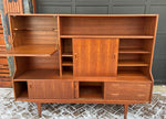 RESTORED MCM Teak Highboard 6 ft by Elliotts of Newbury, PERFECT, Narrow 2