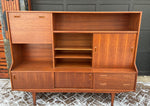 RESTORED MCM Teak Highboard 6 ft by Elliotts of Newbury, PERFECT, Narrow 4