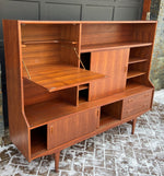 RESTORED MCM Teak Highboard 6 ft by Elliotts of Newbury, PERFECT, Narrow 5