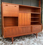 RESTORED MCM Teak Highboard 6 ft by Elliotts of Newbury, PERFECT, Narrow 6