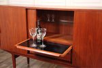 RESTORED Danish Mid Century Modern Teak High Board Sideboard 5